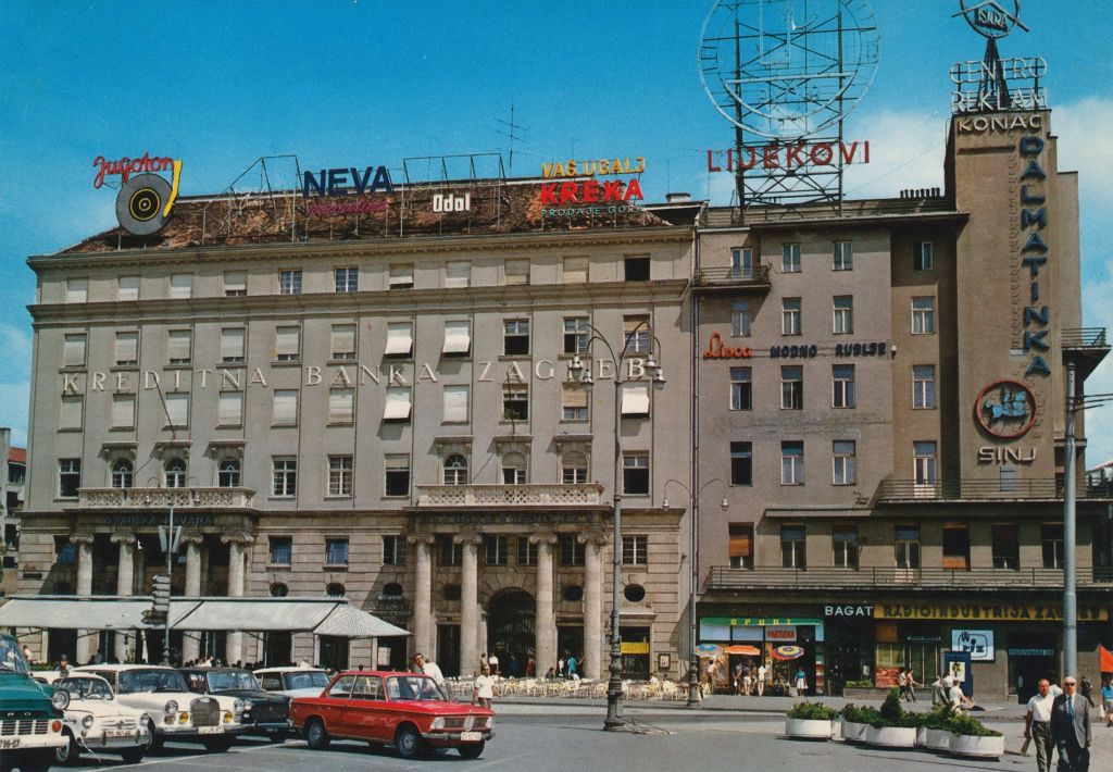 Trg Republike (današnji Trg bana Jelačića) oko 1970. godine